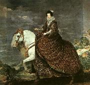 VELAZQUEZ, Diego Rodriguez de Silva y Queen Isabel of Bourbon Equestrian painting